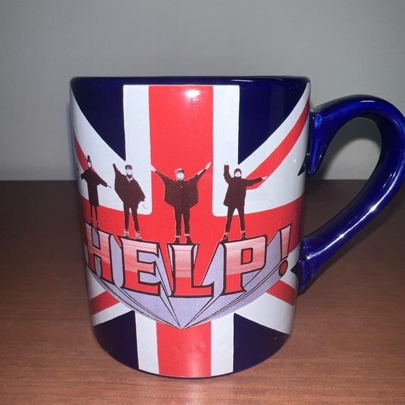 2010 Radio Days Beatles HELP Coffee Mug Cup. NWOT. - Picture 4 of 7